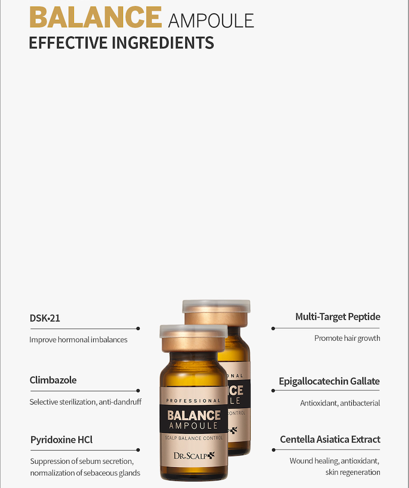 Dr.Scalp PRO Balance Ampoule - Hair Scalp Serum For Hair Growth for Men & Women