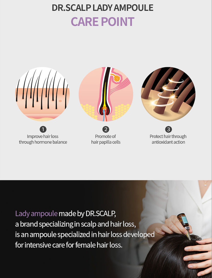 Dr.Scalp PRO Lady Ampoule - Hair Growth Serum For Women